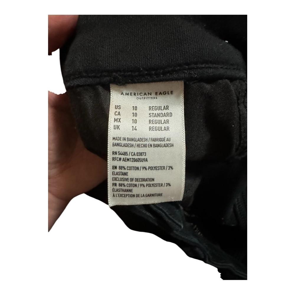 American eagle black skinny jeans size 10 - Picture 4 of 5